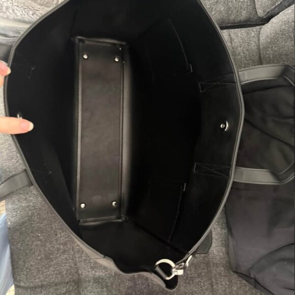 Calpak Haven 16" Laptop Tote Bag with Strap in Black - Picture 5 of 8